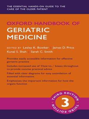 cover image of Oxford Handbook of Geriatric Medicine